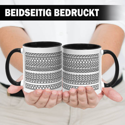 Tasse - Ich hasse Menschen-Muster (Rundumdruck)