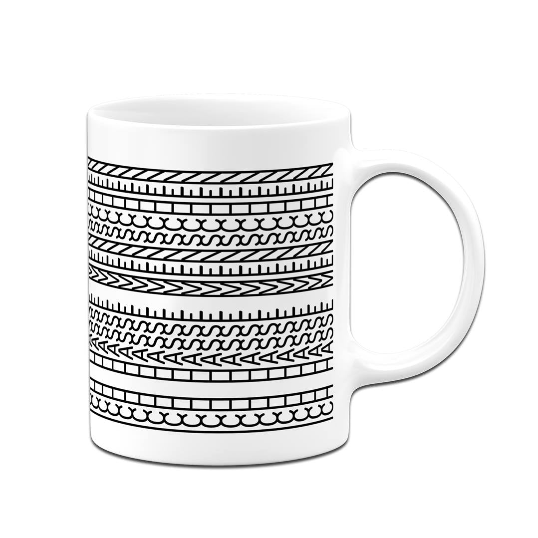 Tasse - Ich hasse Menschen-Muster (Rundumdruck)