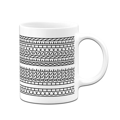 Tasse - Ich hasse Menschen-Muster (Rundumdruck)