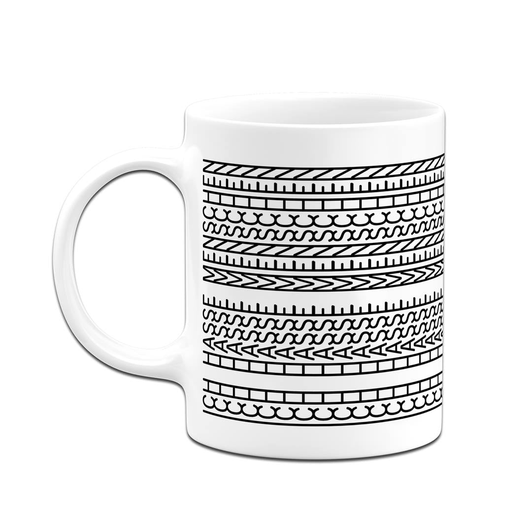 Tasse - Ich hasse Menschen-Muster (Rundumdruck)