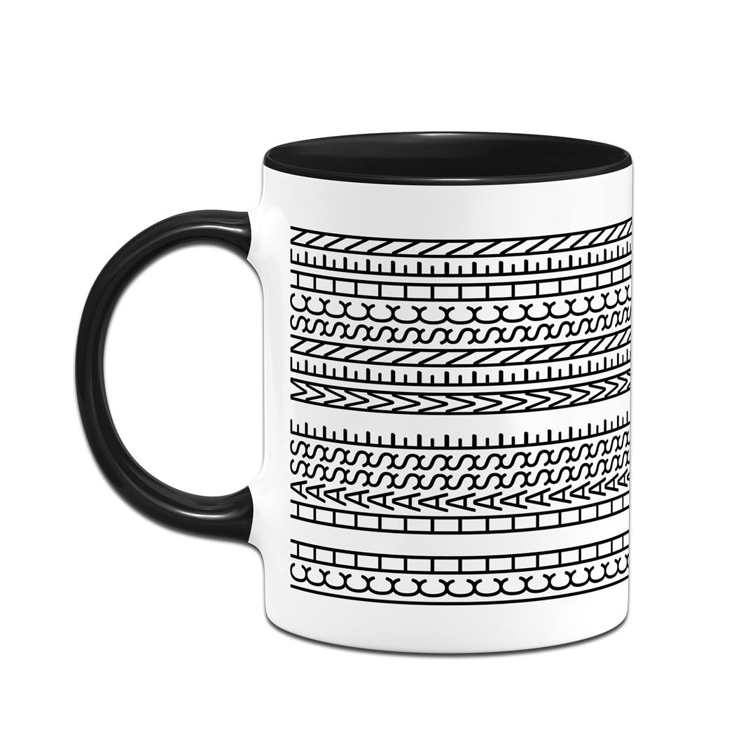 Tasse - Ich hasse Menschen-Muster (Rundumdruck)