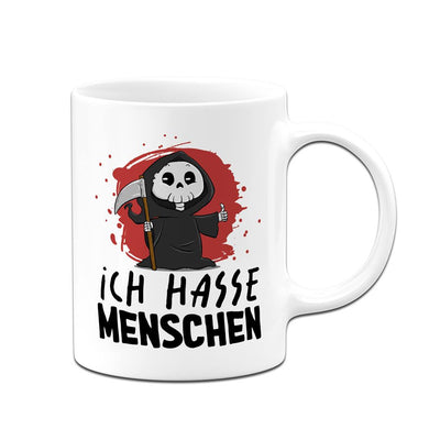 Sensebald Tasse - Ich hasse Menschen (Sensenmann)