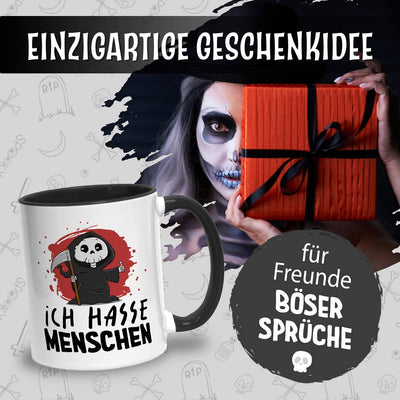Sensebald Tasse - Ich hasse Menschen (Sensenmann)