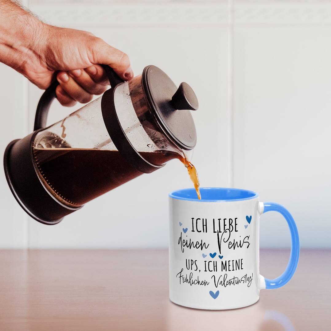 Tasse - Ich liebe Deinen Penis. Ups, ich meine Fröhlichen Valentinstag!