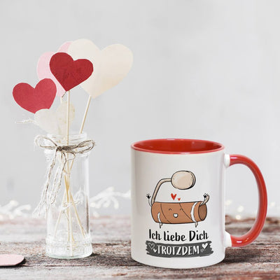 Tasse - Ich liebe Dich trotzdem (leere Klopapierrolle)