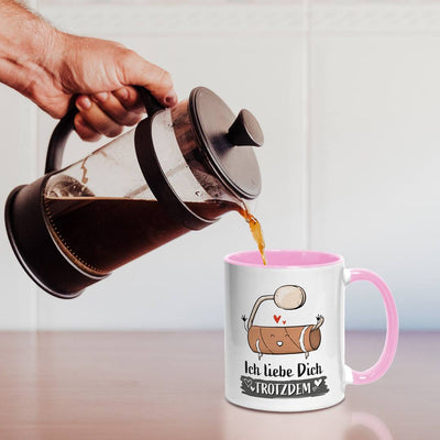 Tasse - Ich liebe Dich trotzdem (leere Klopapierrolle)