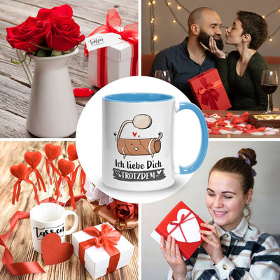 Tasse - Ich liebe Dich trotzdem (leere Klopapierrolle)