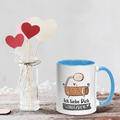Tasse - Ich liebe Dich trotzdem (leere Klopapierrolle)