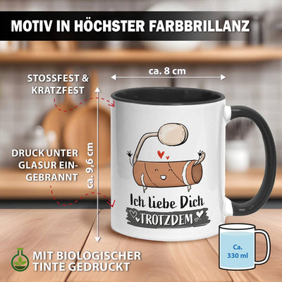 Tasse - Ich liebe Dich trotzdem (leere Klopapierrolle)
