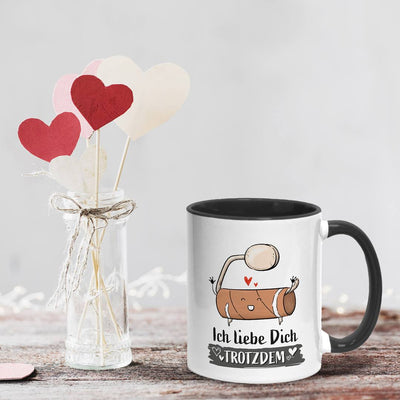 Tasse - Ich liebe Dich trotzdem (leere Klopapierrolle)