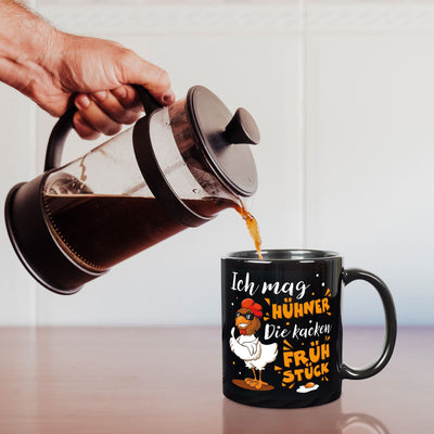 Huhn Tasse - Ich mag Hühner - Die kacken Frühstück