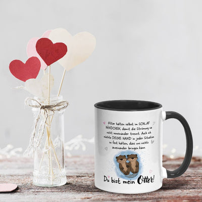 Tasse - Ich möchte Deine Hand in jeder Situation fest halten. Du bist mein Otter!