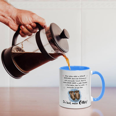 Tasse - Ich möchte Deine Hand in jeder Situation fest halten. Du bist mein Otter!