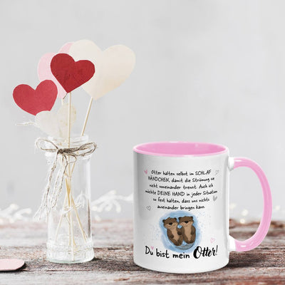 Tasse - Ich möchte Deine Hand in jeder Situation fest halten. Du bist mein Otter!