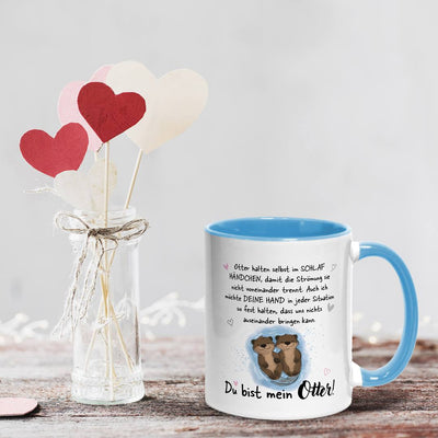 Tasse - Ich möchte Deine Hand in jeder Situation fest halten. Du bist mein Otter!