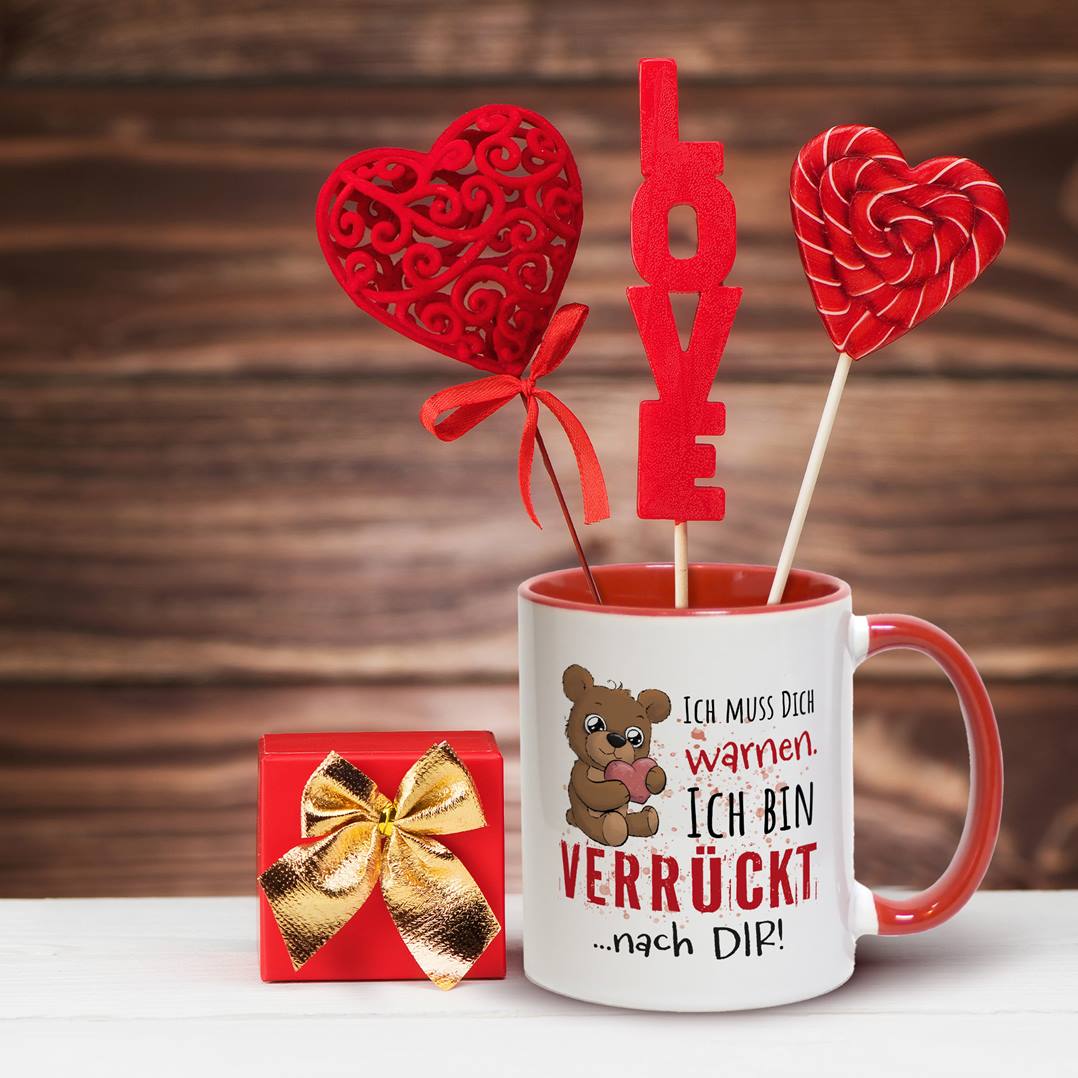 Tasse - Ich muss Dich warnen. Ich bin verrückt nach Dir!