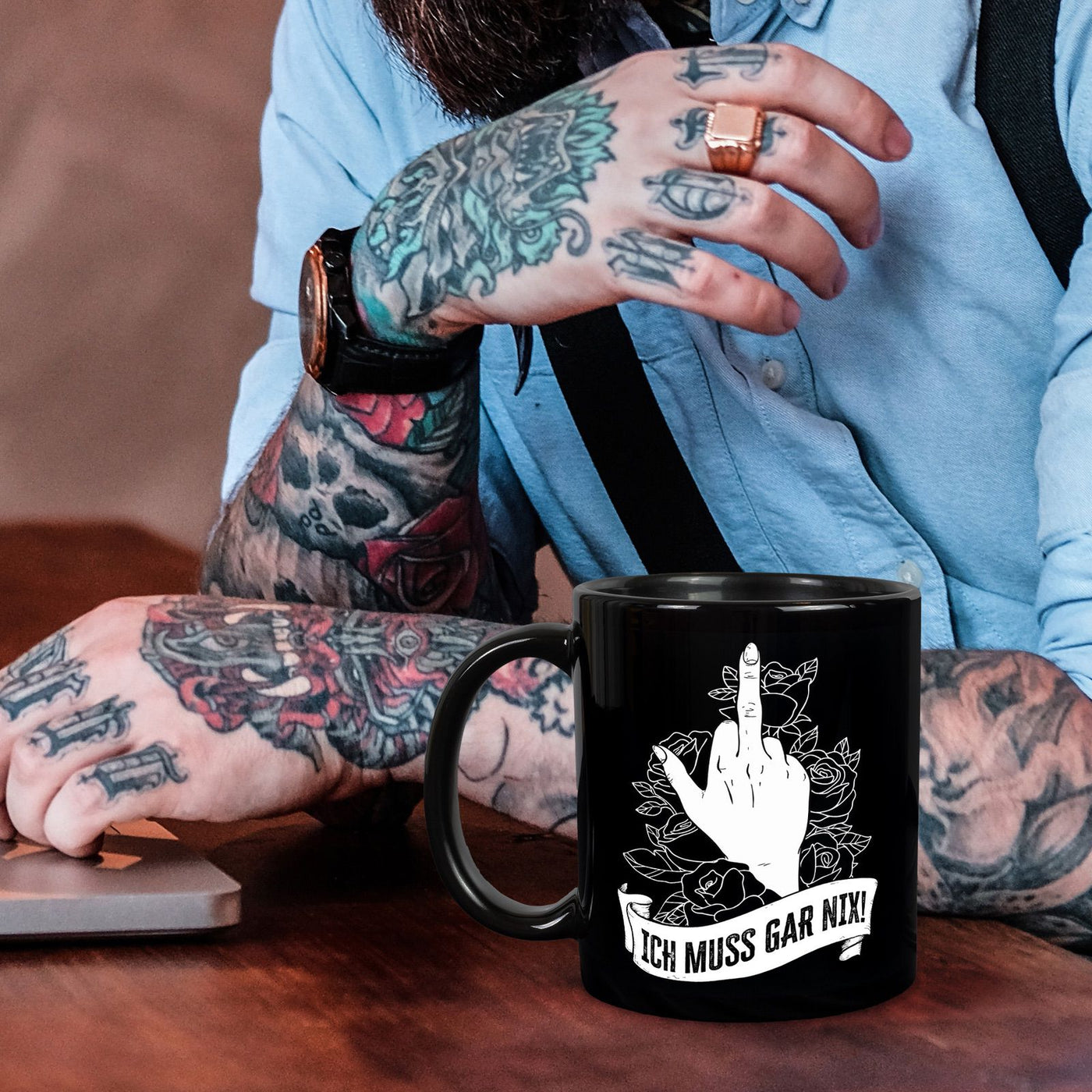 Tasse - Ich muss gar nix! - Pöbel-Pott Edt.