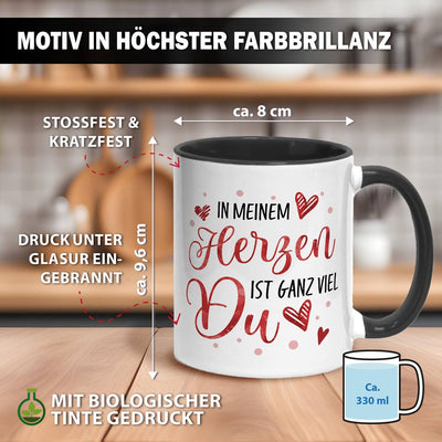 Tasse - In meinem Herzen ist ganz viel Du