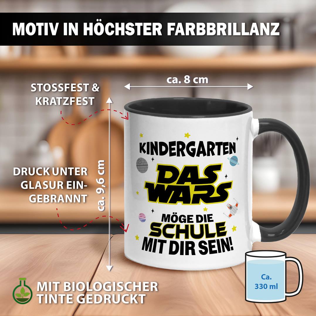 Tasse - Kindergarten Das Wars - Möge die Schule mit Dir sein!