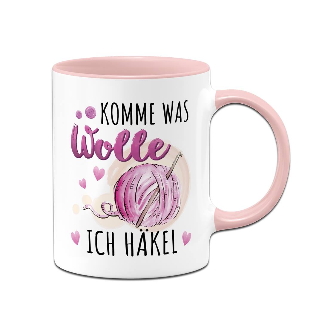 Tasse - Komme was Wolle, ich häkel