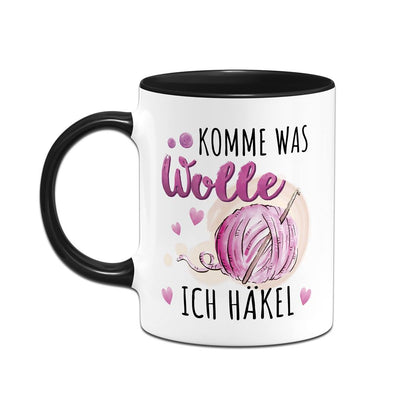 Tasse - Komme was Wolle, ich häkel