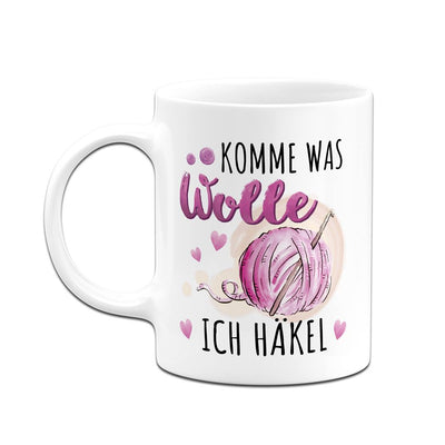 Tasse - Komme was Wolle, ich häkel