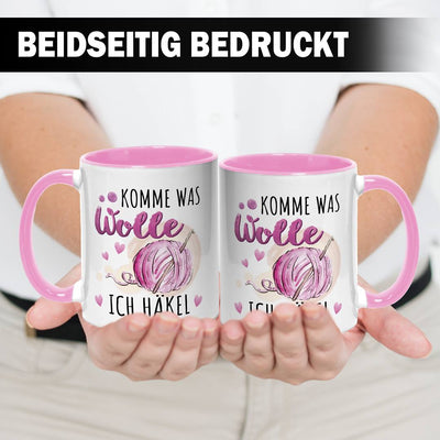 Tasse - Komme was Wolle, ich häkel
