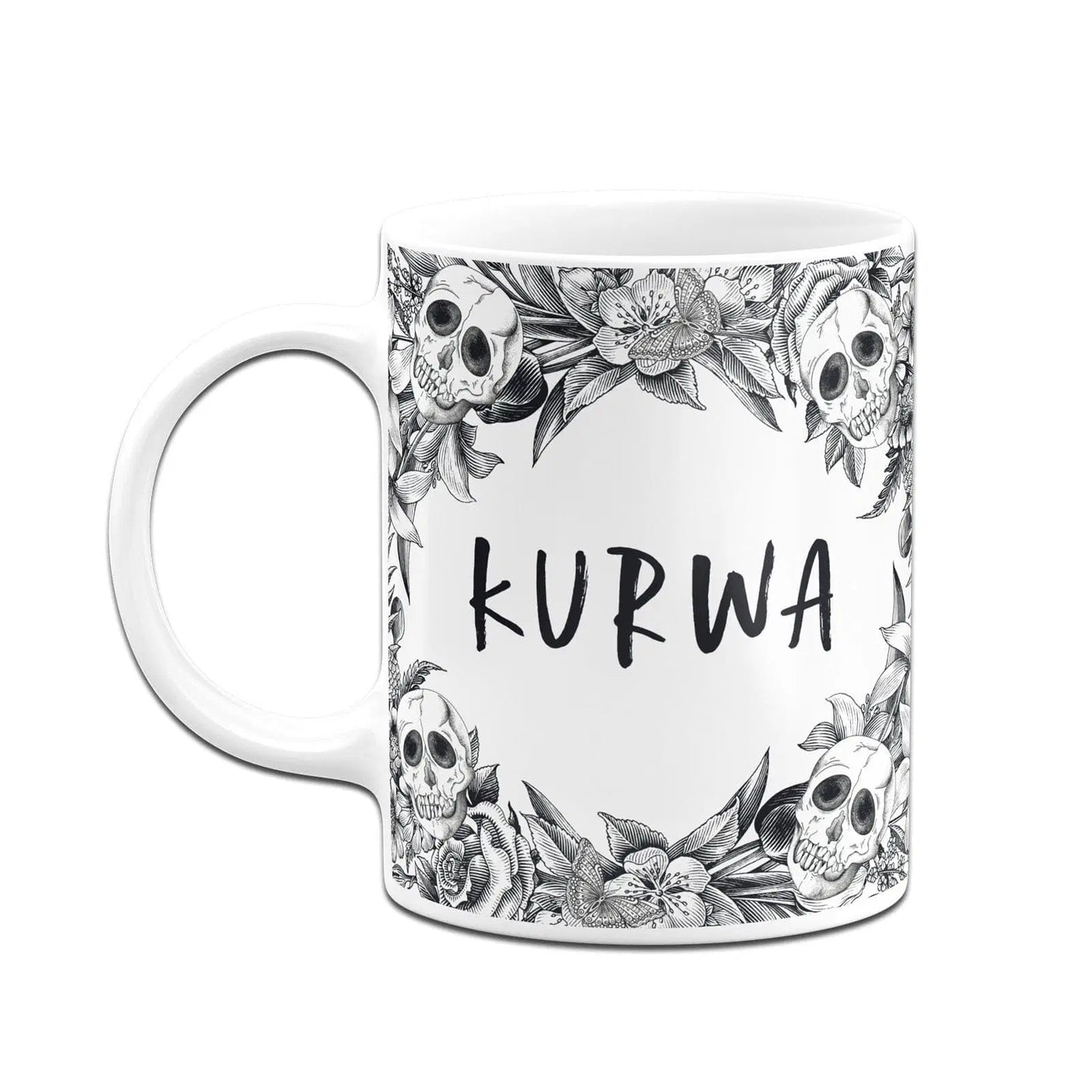 Bild: Tasse - Kurwa - Skull Statement Geschenkidee