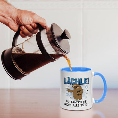 Tasse - Lächle! Du kannst sie nicht alle töten - Ratzfatz das Faultier