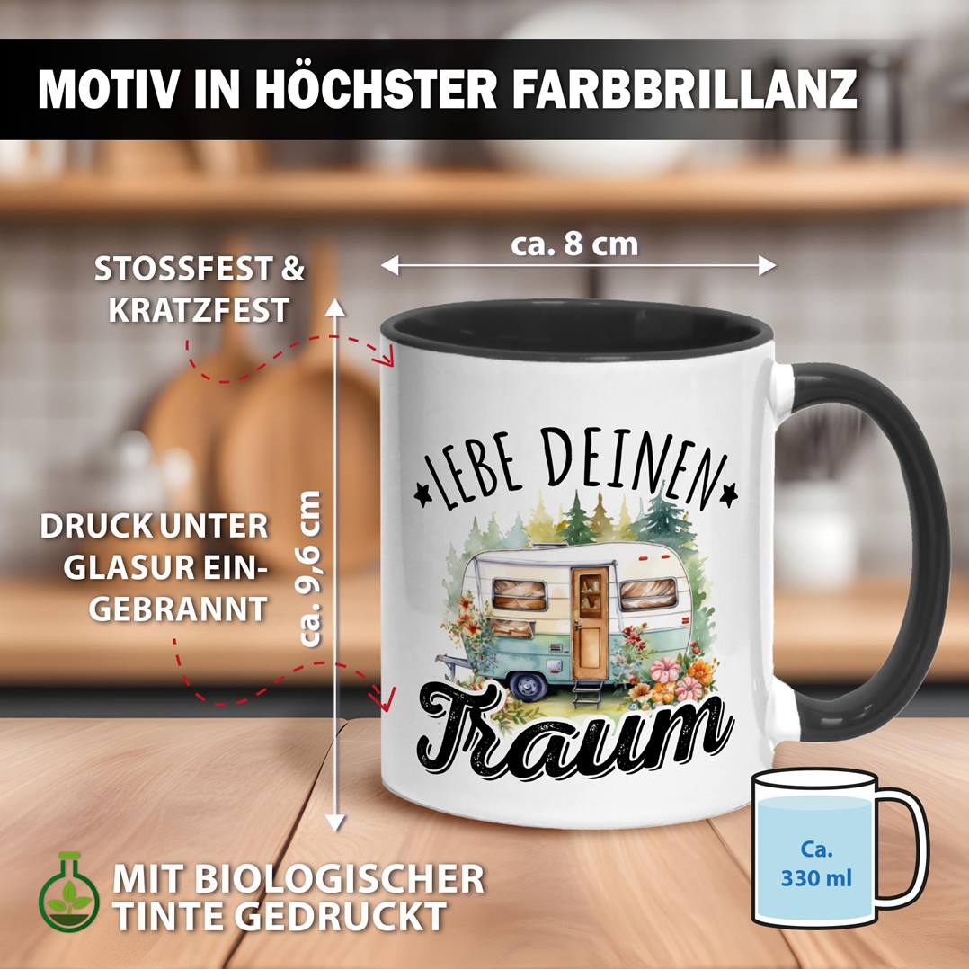 Tasse - Lebe Deinen Traum (Camper Van)