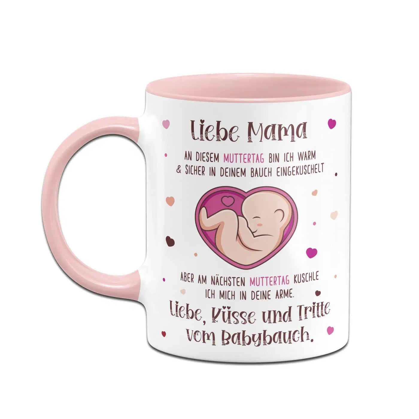 Bild: Tasse - Liebe Mama an diesem Muttertag bin noch in deinem Bauch Geschenkidee