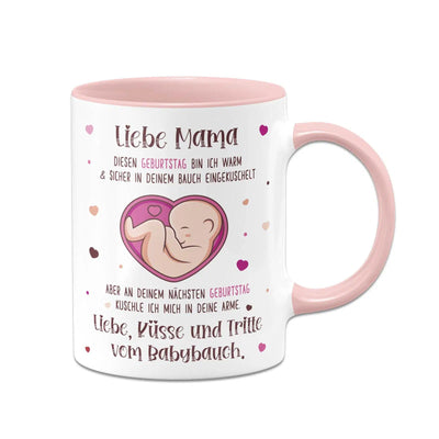 Bild: Tasse - Liebe Mama diesen Geburtstag bin noch in deinem Bauch Geschenkidee
