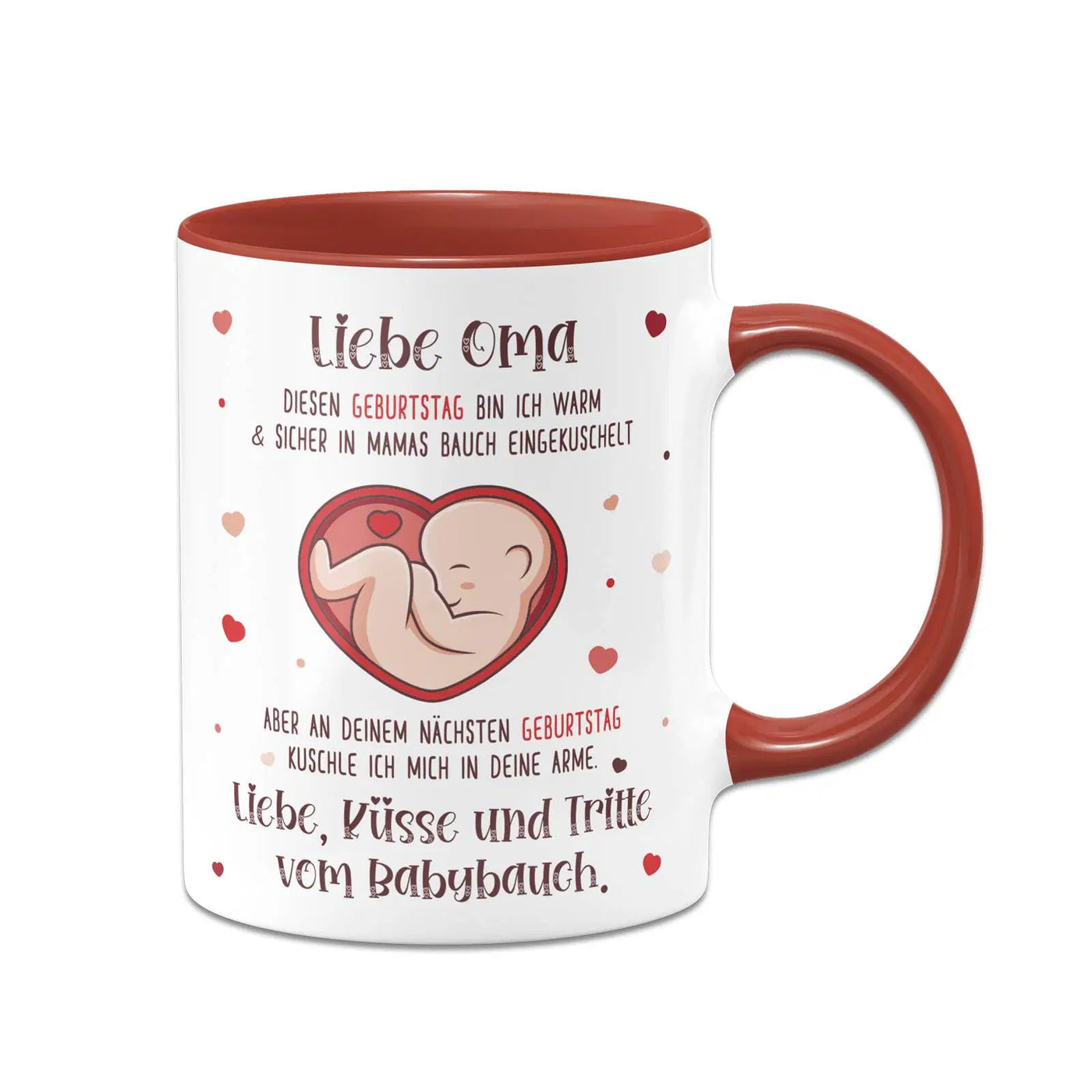 Bild: Tasse - Liebe Oma diesen Geburtstag bin ich noch in Mamas Bauch Geschenkidee