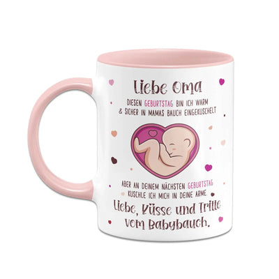 Bild: Tasse - Liebe Oma diesen Geburtstag bin ich noch in Mamas Bauch Geschenkidee