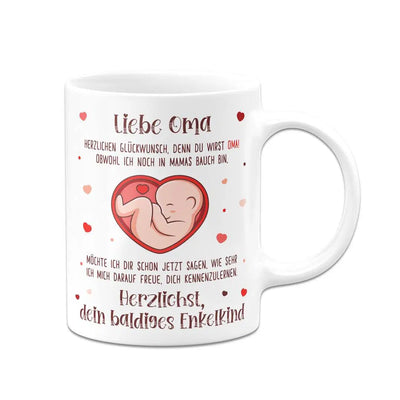 Bild: Tasse - Liebe Oma herzlichen Glückwunsch, denn Du wirst Oma! Geschenkidee