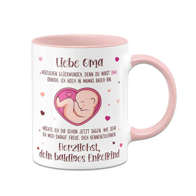 Bild: Tasse - Liebe Oma herzlichen Glückwunsch, denn Du wirst Oma! Geschenkidee