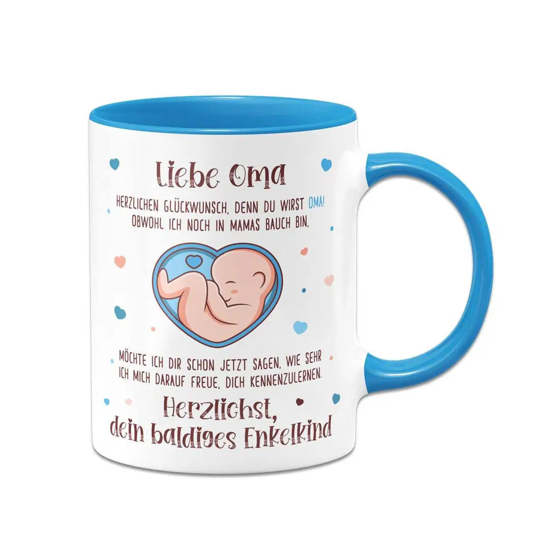 Bild: Tasse - Liebe Oma herzlichen Glückwunsch, denn Du wirst Oma! Geschenkidee