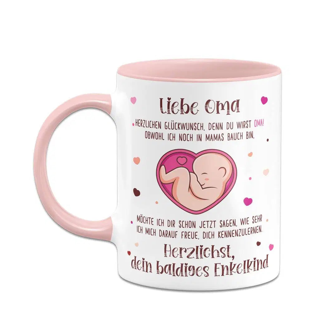 Bild: Tasse - Liebe Oma herzlichen Glückwunsch, denn Du wirst Oma! Geschenkidee