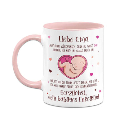 Bild: Tasse - Liebe Oma herzlichen Glückwunsch, denn Du wirst Oma! Geschenkidee