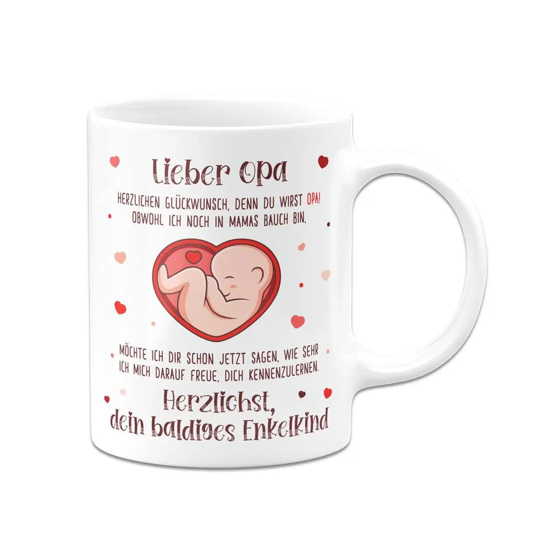 Bild: Tasse - Lieber Opa herzlichen Glückwunsch, denn Du wirst Opa! Geschenkidee