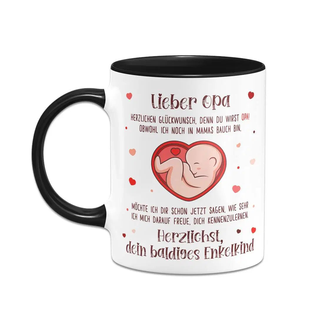 Bild: Tasse - Lieber Opa herzlichen Glückwunsch, denn Du wirst Opa! Geschenkidee