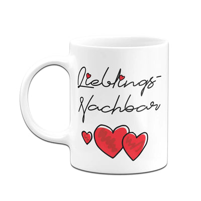 Bild: Tasse - Lieblings-Nachbar (Herzen) Geschenkidee
