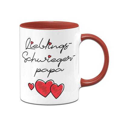 Bild: Tasse - Lieblings-Schwiegerpapa (Herzen) Geschenkidee