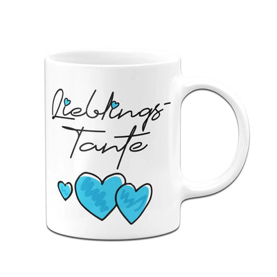 Bild: Tasse - Lieblings-Tante (Herzen) Geschenkidee