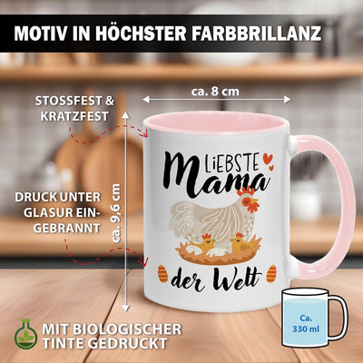Tasse - Liebste Mama der Welt (Hühner)