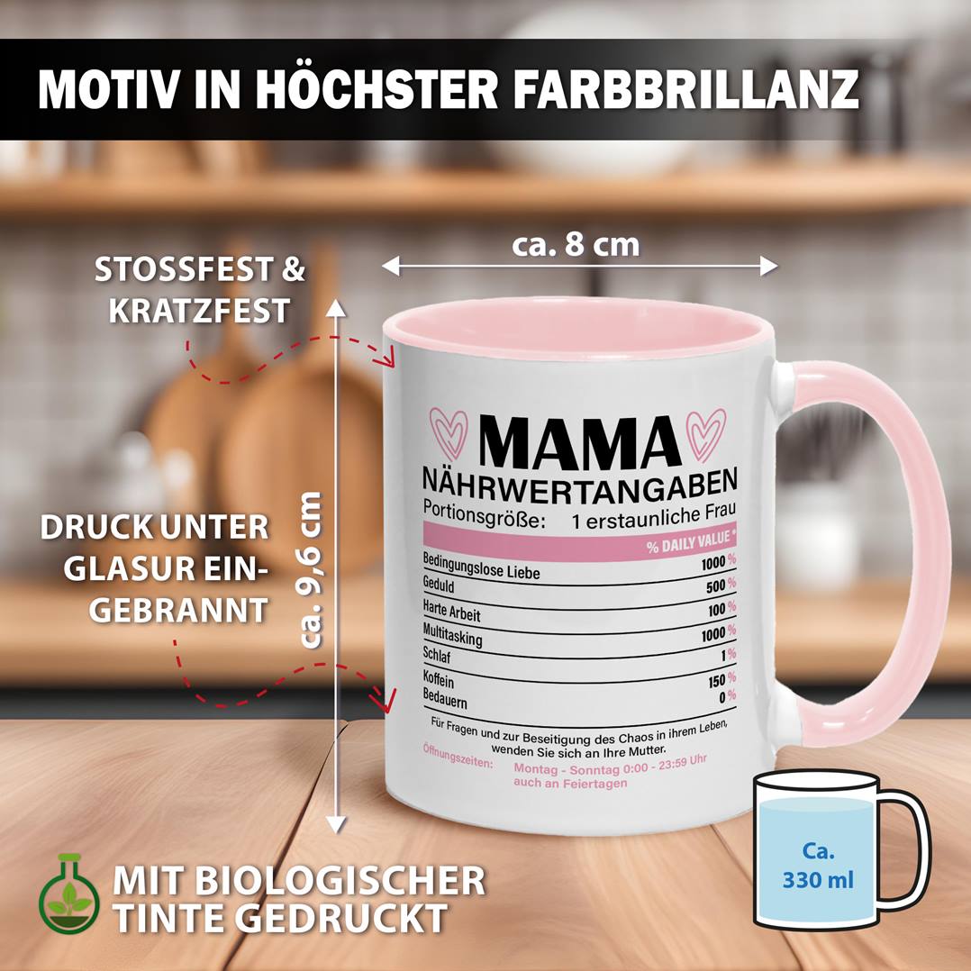 Tasse - Mama Nährwertangaben