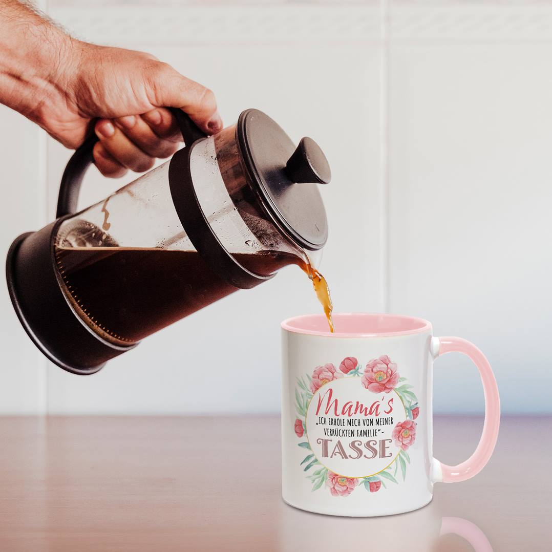 Tasse - Mama's "Ich erhole mich von meiner verrückten Familie" Tasse