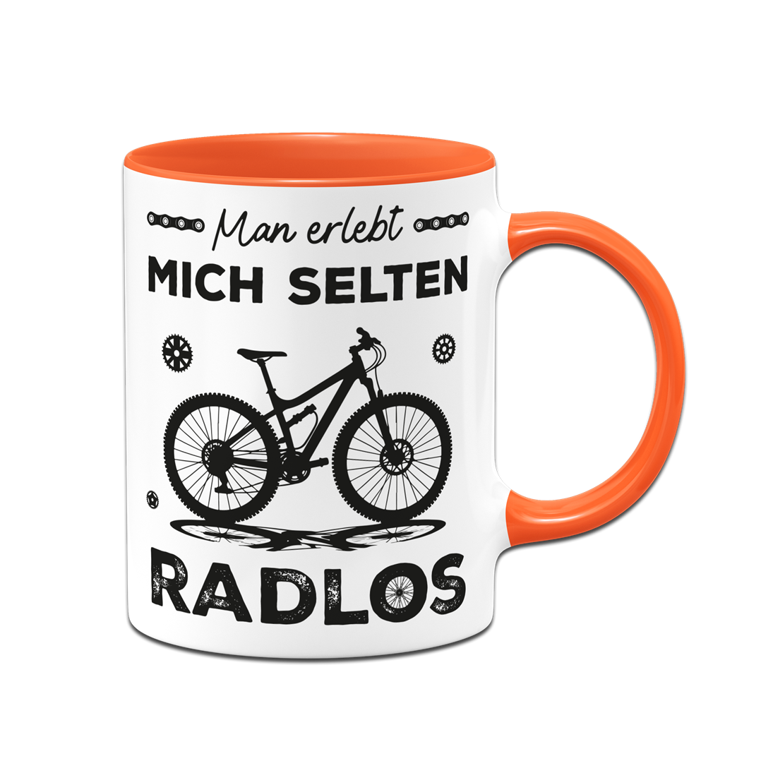 Tasse - Man erlebt mich selten Radlos