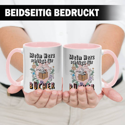 Tasse - Mein Herz schlägt für Bücher