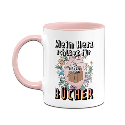 Tasse - Mein Herz schlägt für Bücher
